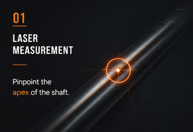 Laser measurement graphic